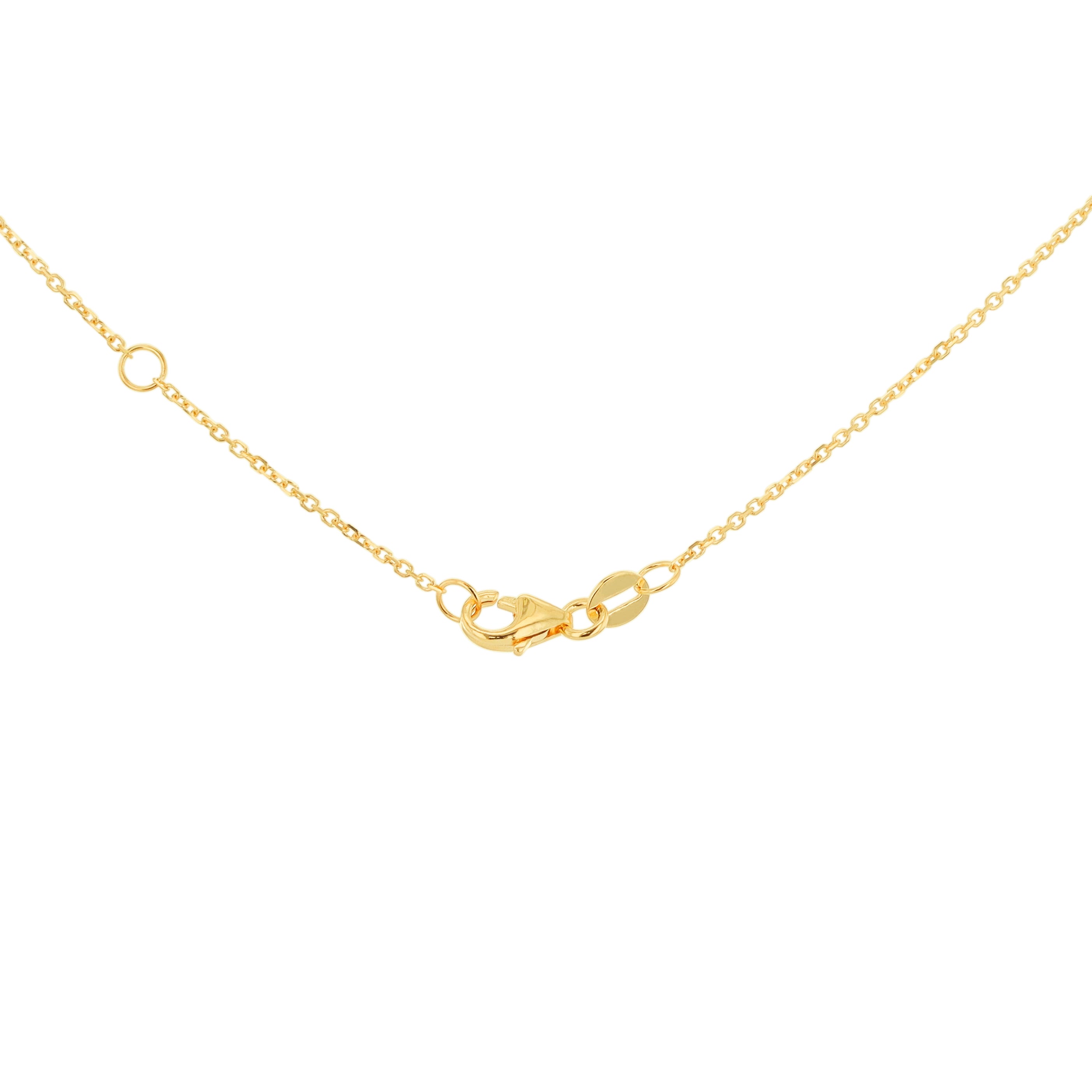 9ct Yellow Gold Diamond Cut Bar Necklace Chain