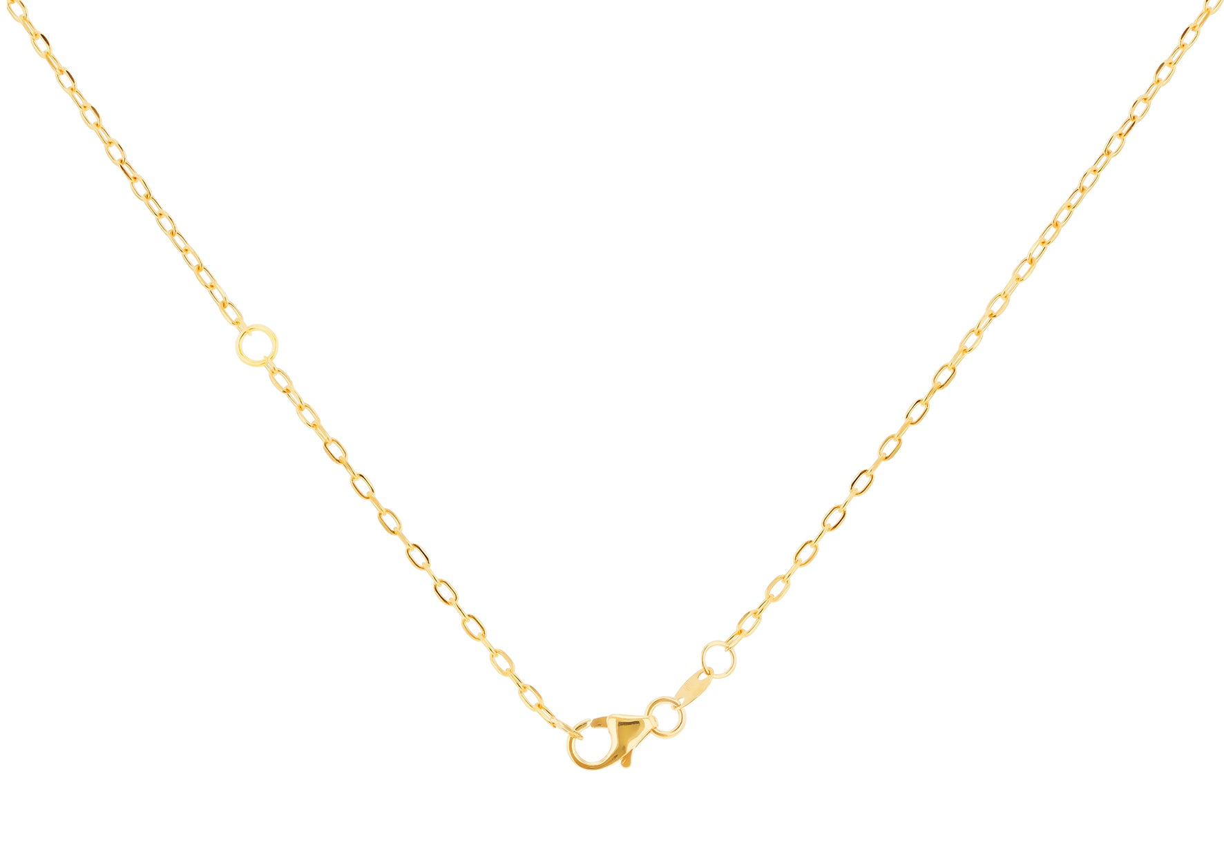 Висулка с кръгъл диамант от 9ct жълто злато 0,005ct