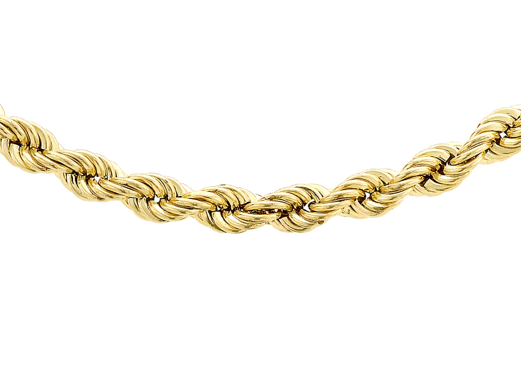 9ct Yellow Gold 80 Rope Chain