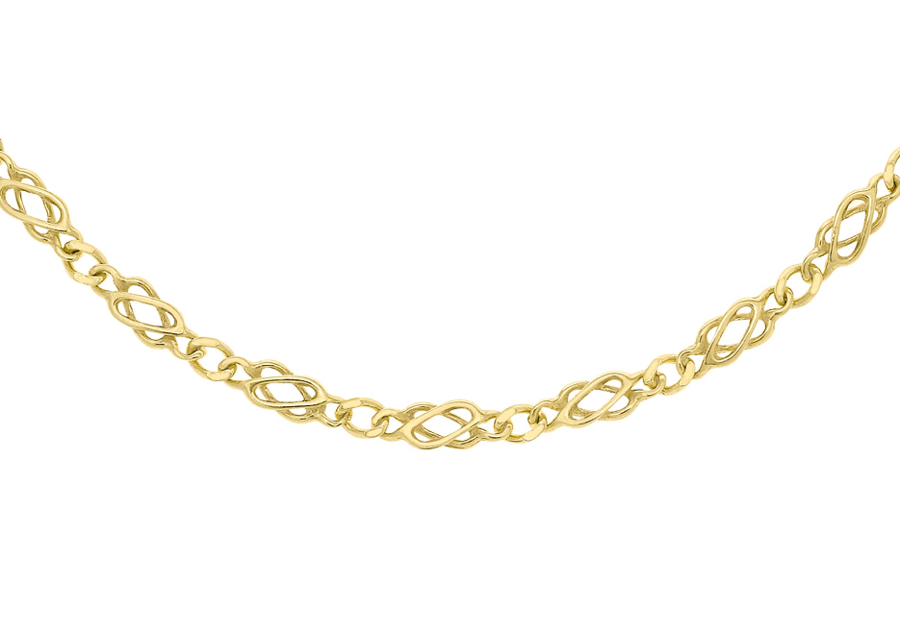 9ct Yellow Gold 70 Celtic Chain Necklace