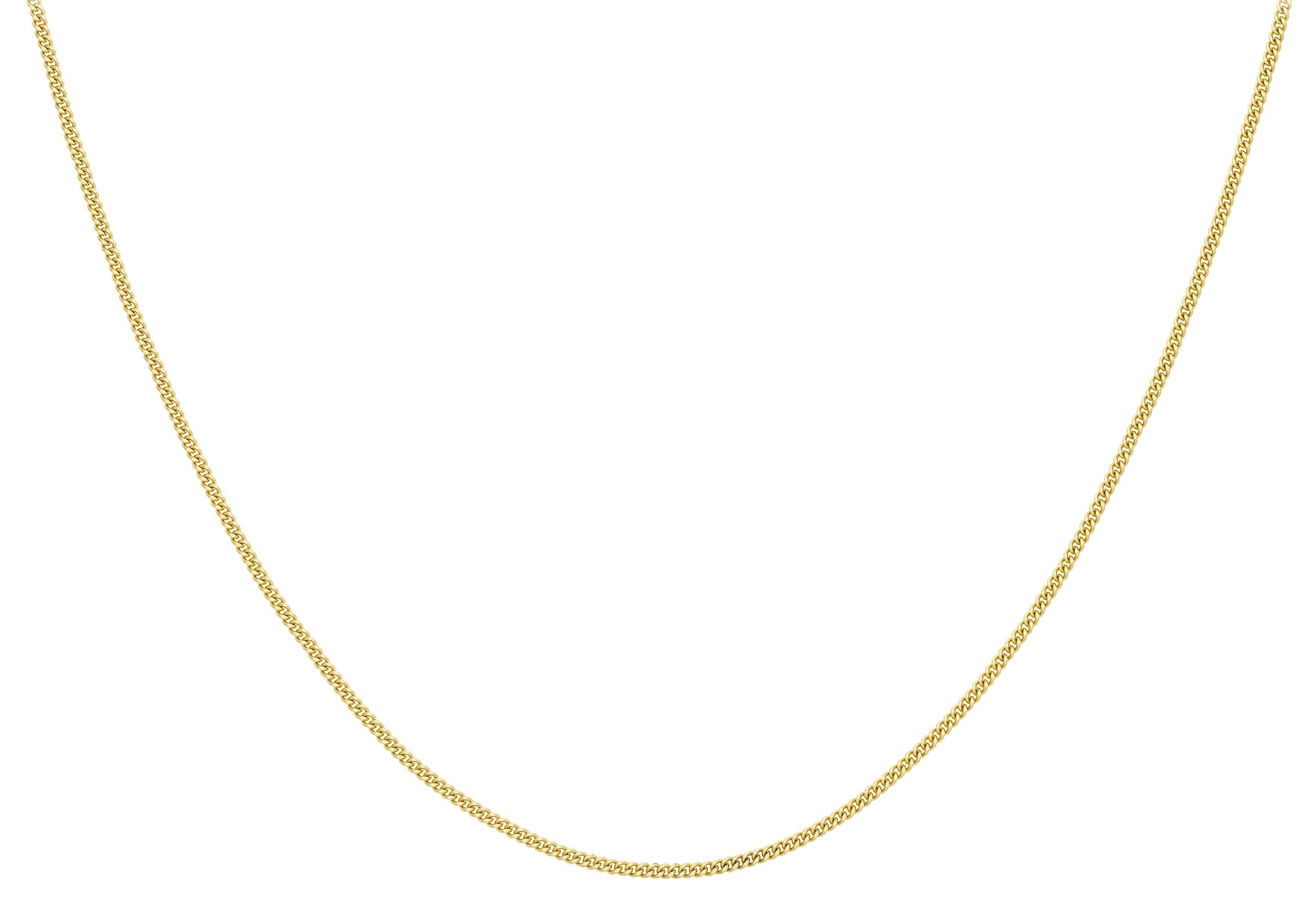 9ct жълто злато 40 диамантено изрязана верига