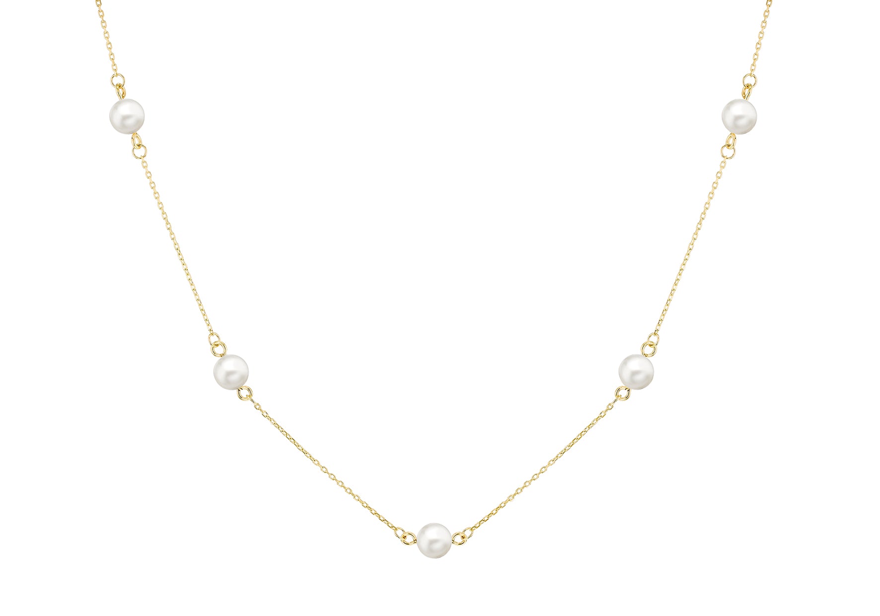 9ct yellow Gold Freshwater Pearl Necklace