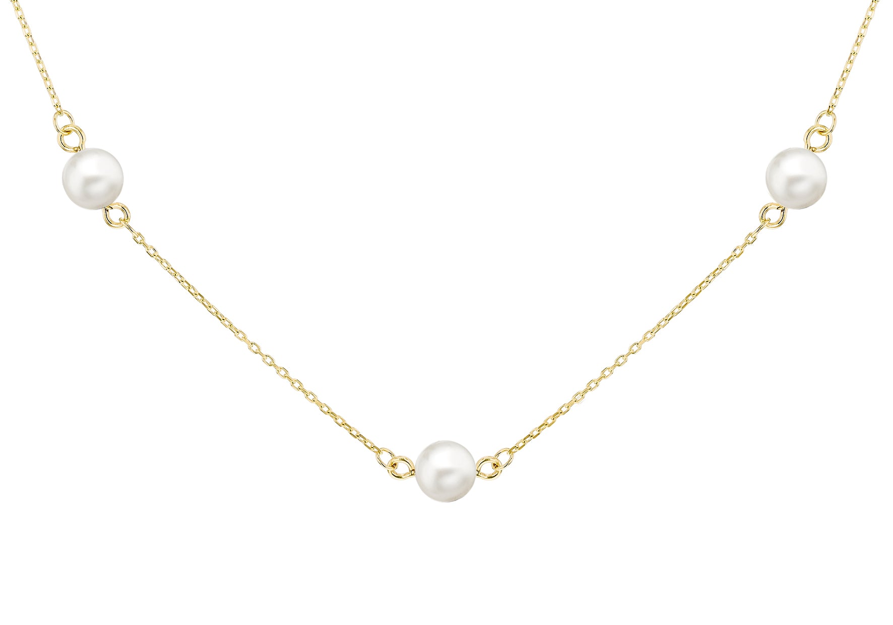 9ct yellow Gold Freshwater Pearl Necklace