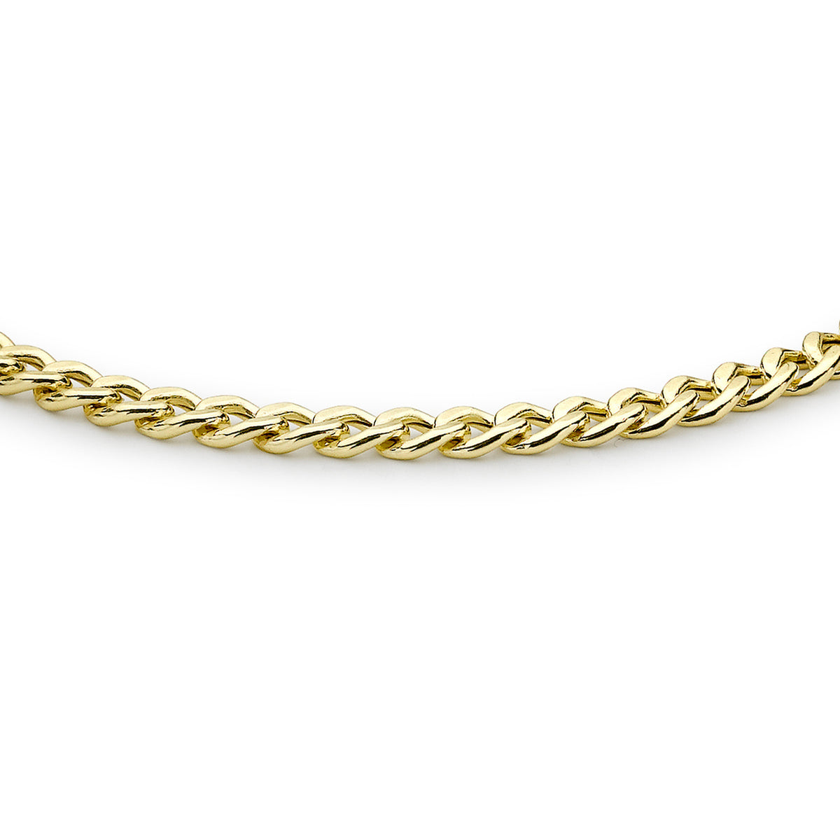 9ct Yellow Gold Polished Curb Link Bracelet