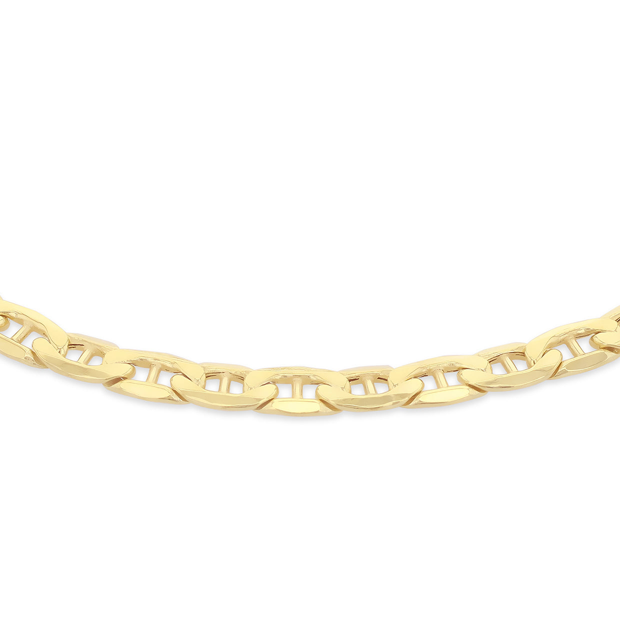 9ct Yellow Gold Anchor Links Bracelet