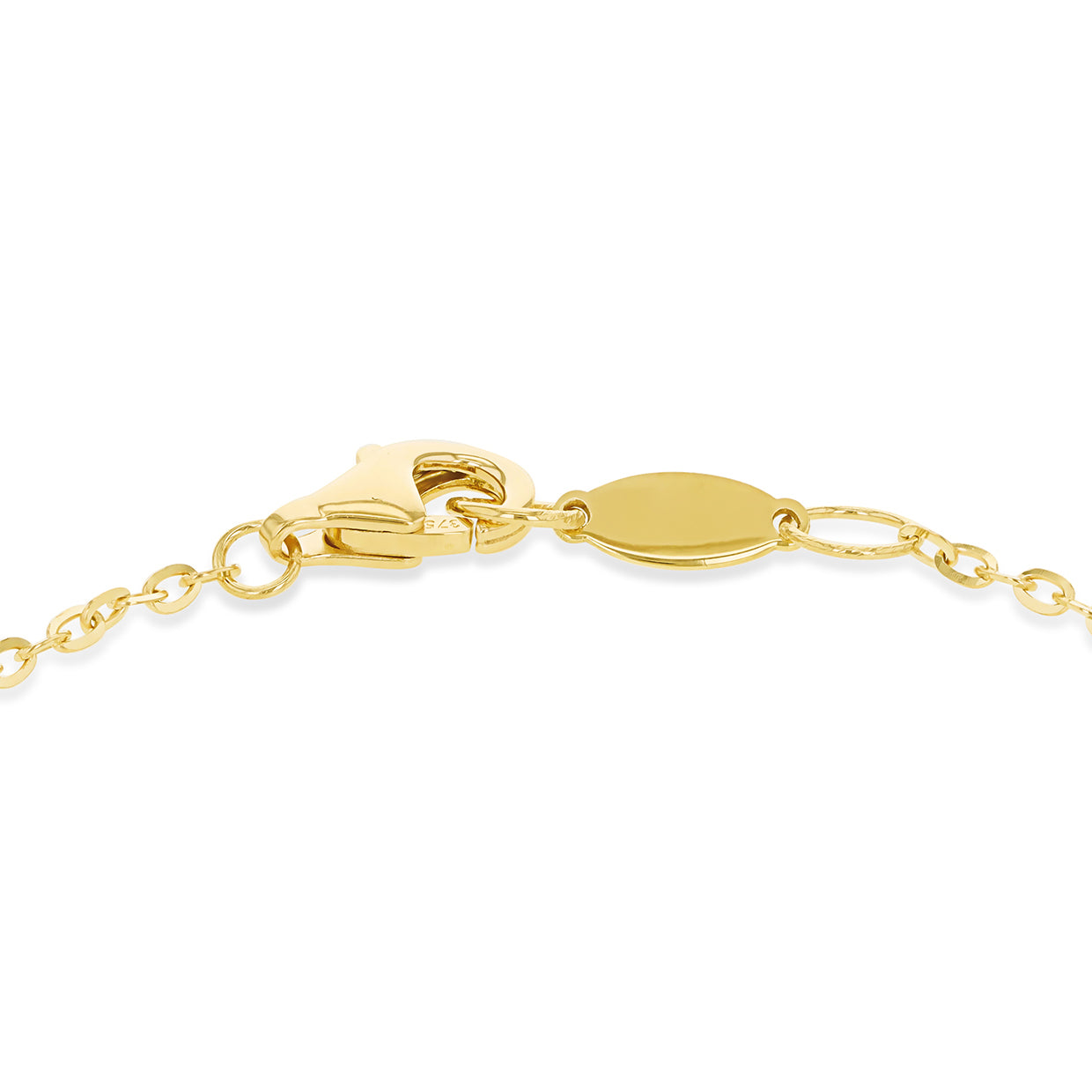 9ct Yellow Gold Honeycomb Bar Station Bracelet