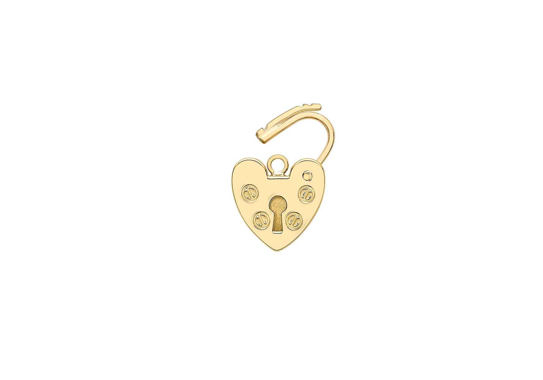 9ct Yellow Gold Padlock Pendant