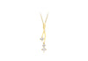 9ct Yellow Gold White Zirconia Crossover Slider Pendant
