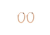 9ct Rose Gold Sleeper Hoop Earrings