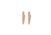 9ct Rose Gold Sleeper Hoop Earrings