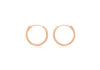 9ct Rose Gold Sleeper Hoop Earrings