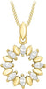 9ct Yellow Gold White Zirconia Wreath Pendant Pendant