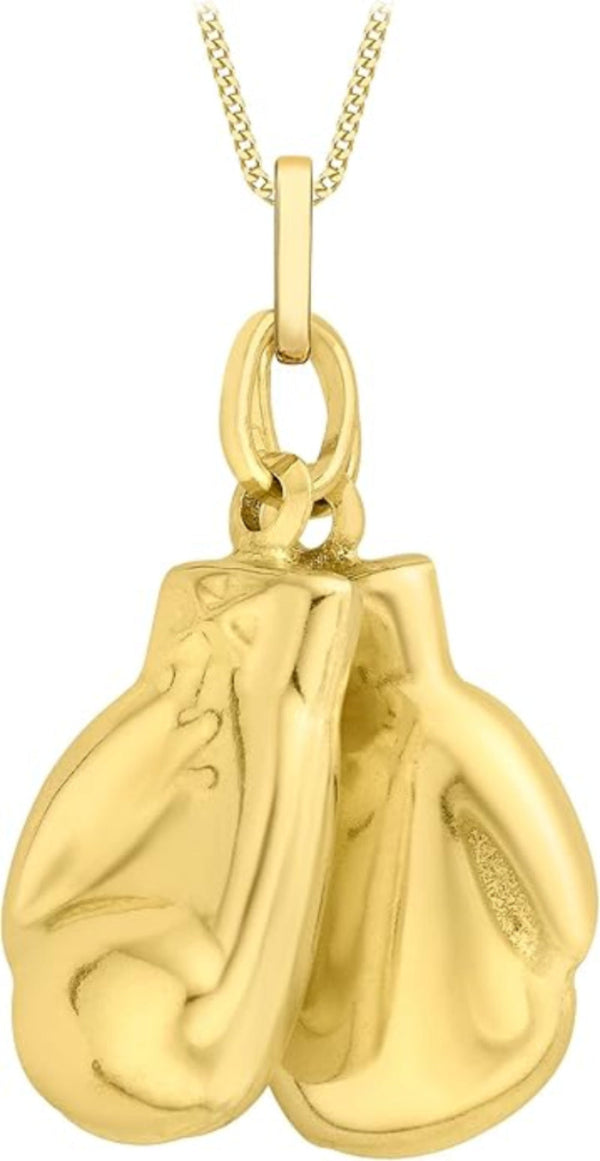 9ct Yellow Gold Double Boxing Gloves Pendant