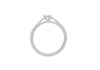18ct White Gold 0.50ct Lab Diamond Band Solitaire Ring