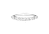 18ct White Gold 0.35ct Diamond Alternating Half-Eternity Ring