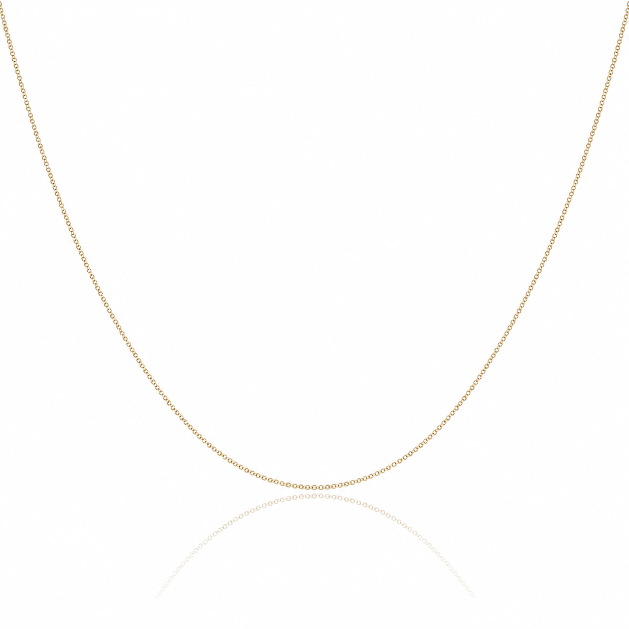 9ct Yellow Gold 25 Diamond Cut Ultra-Slim Adjustable Curb Chain
