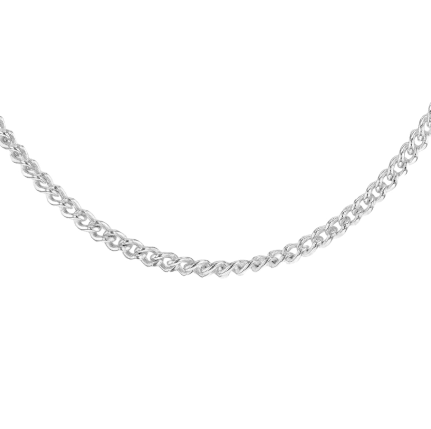 Sterling Silver 100 Round Curb Chain