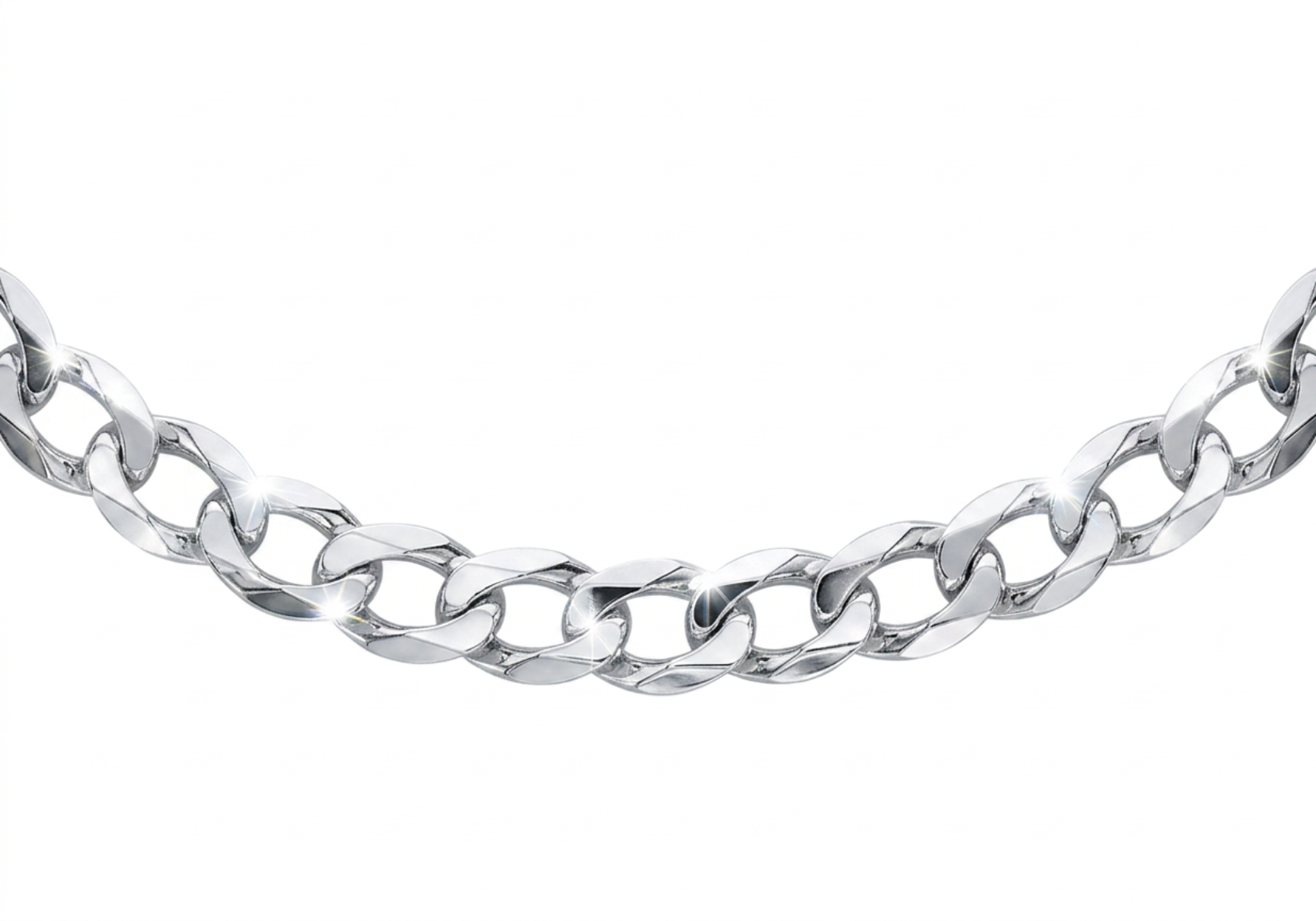Sterling Silver 450 Curb Chain Necklace