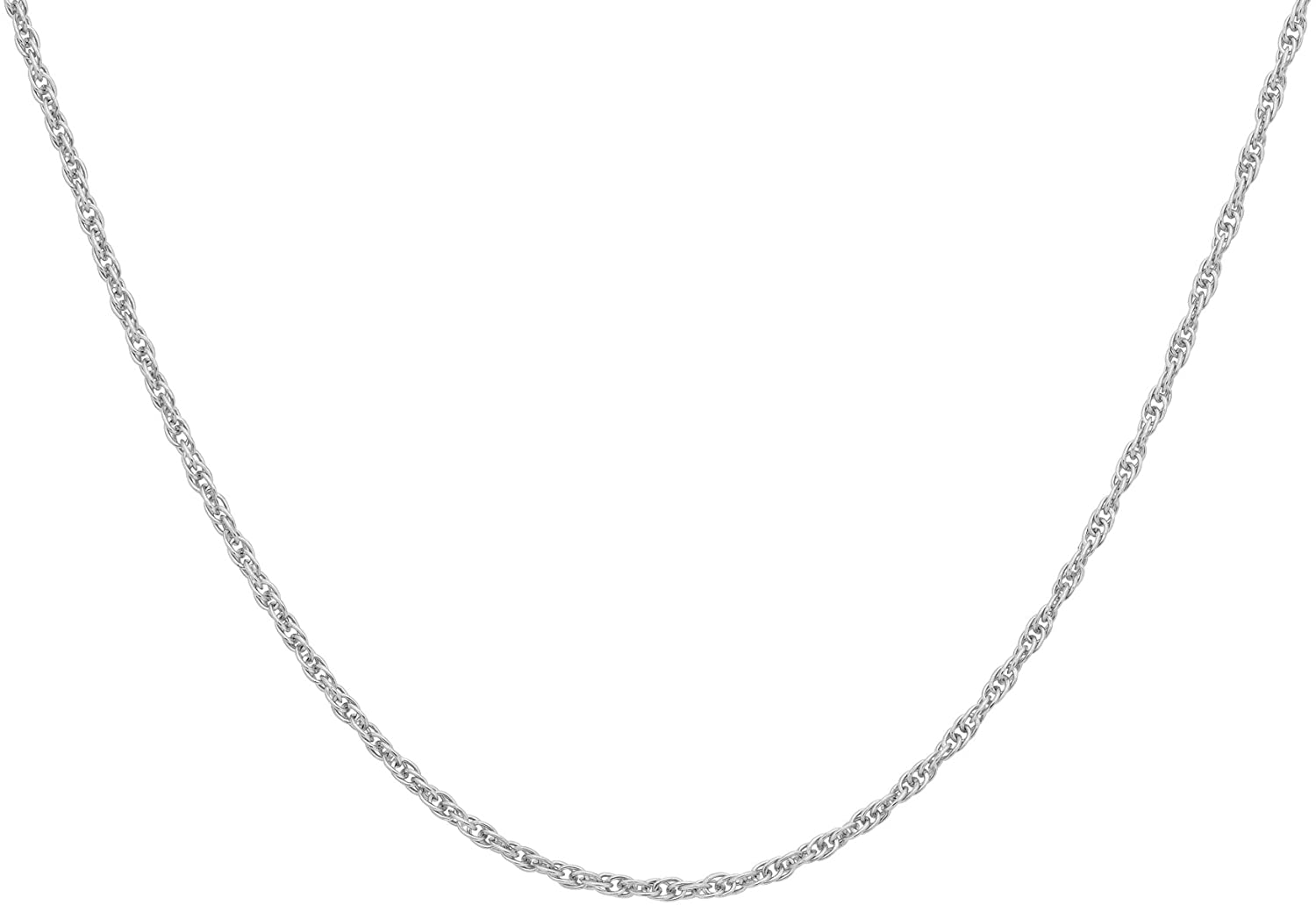 9ct White Gold 16 Prince of Wales Chain