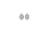 Teardrop Stud Earrings 18ct White Gold