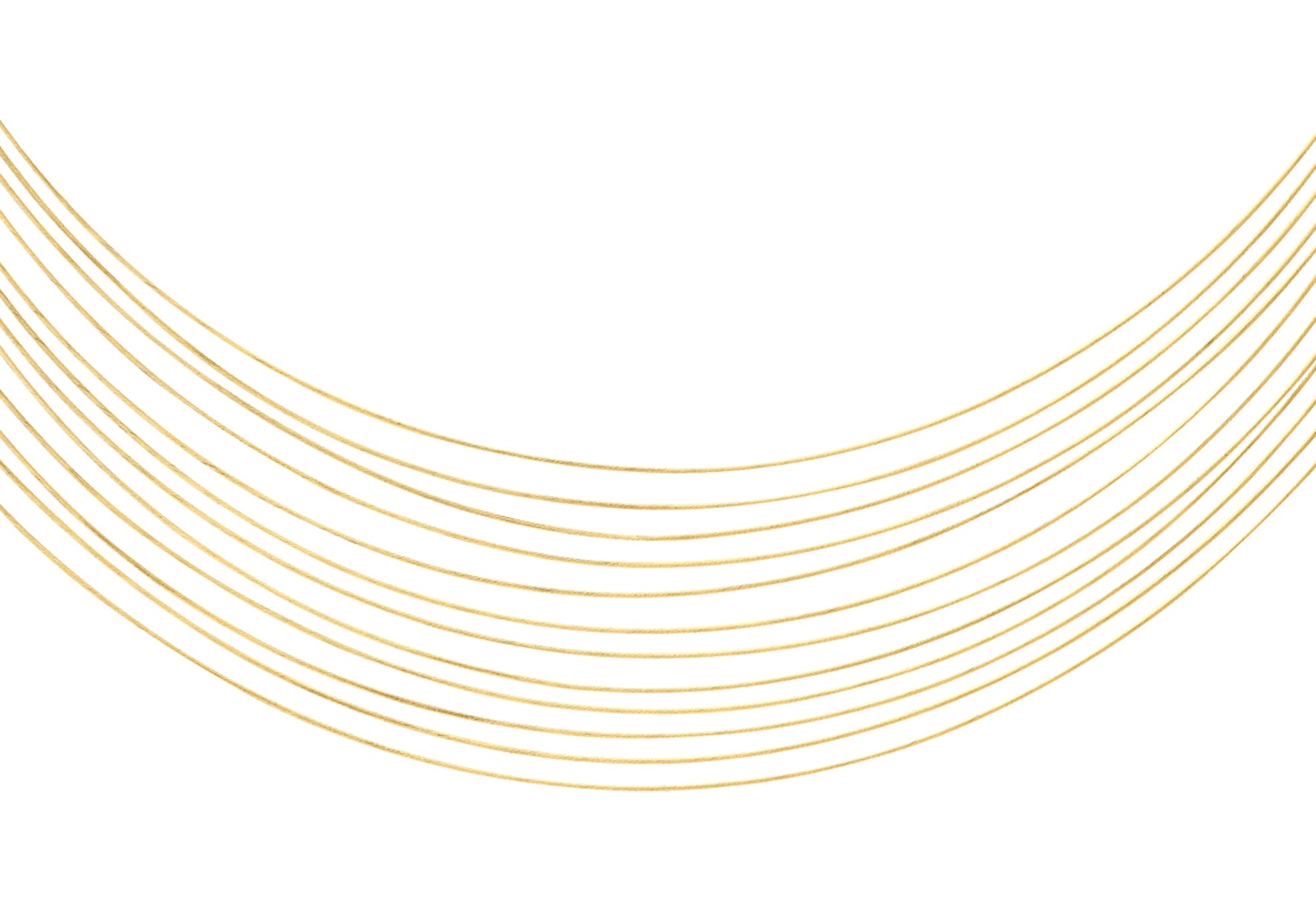 9ct Yellow Gold Cord Strand Necklace