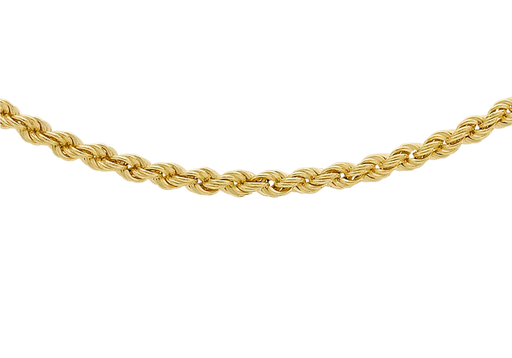 9ct Yellow Gold 40 Rope Chain