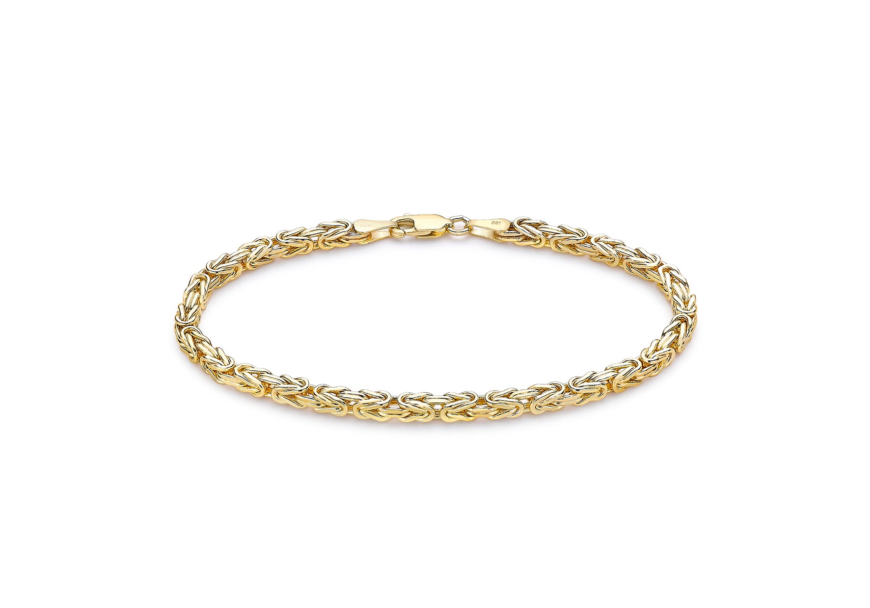 Solid gold sales byzantine bracelet