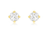 9ct Yellow Gold 0.50ct Diamond 4mm Solitaire Stud Earrings