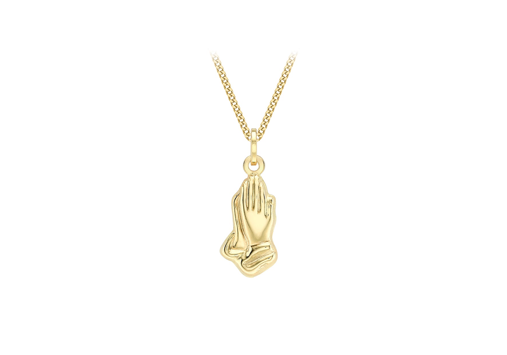 Diamond praying hands pendant on sale