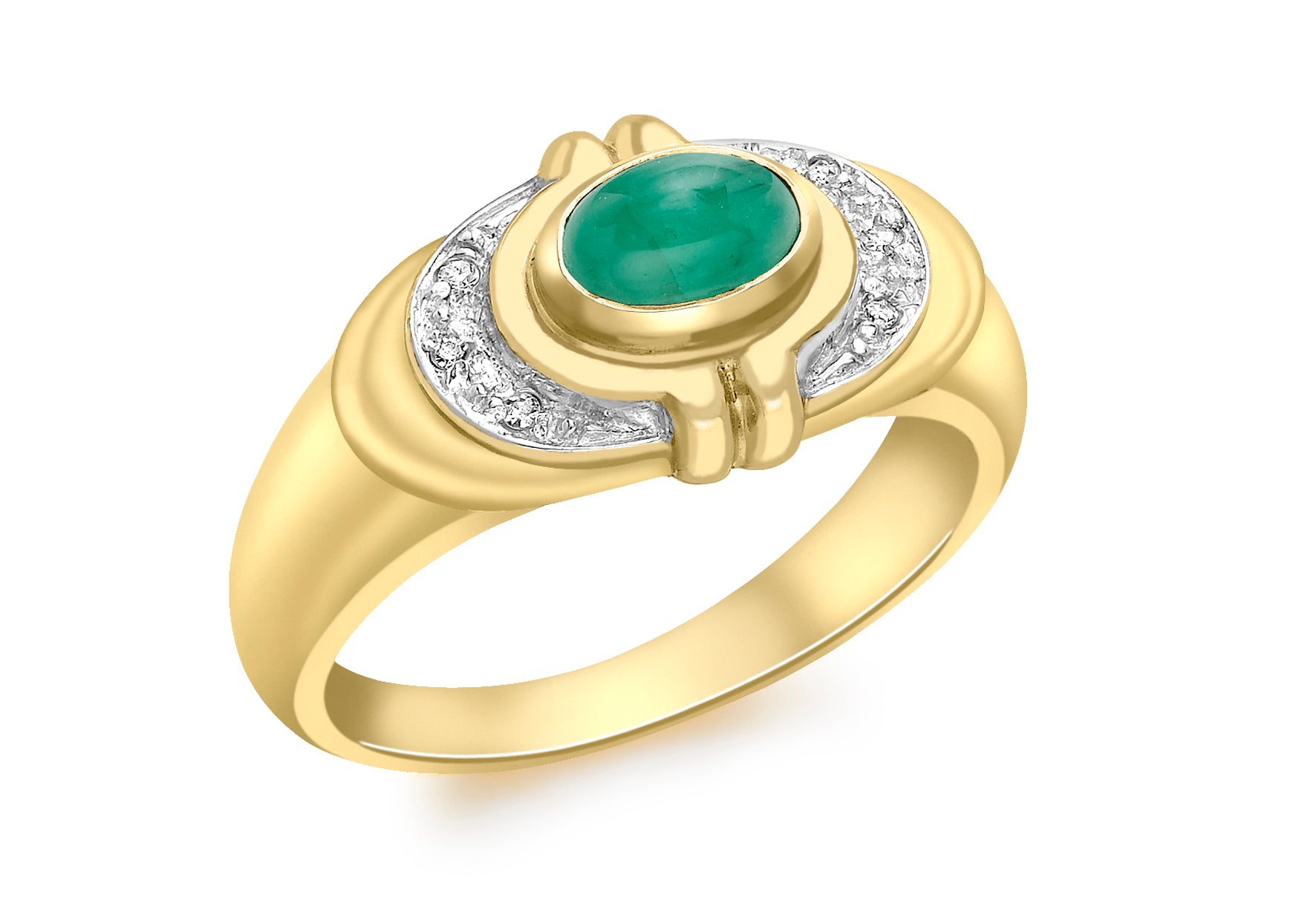9ct gold clearance emerald ring