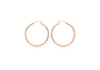 9ct Rose Gold 13mm Sleeper Hoop Earrings