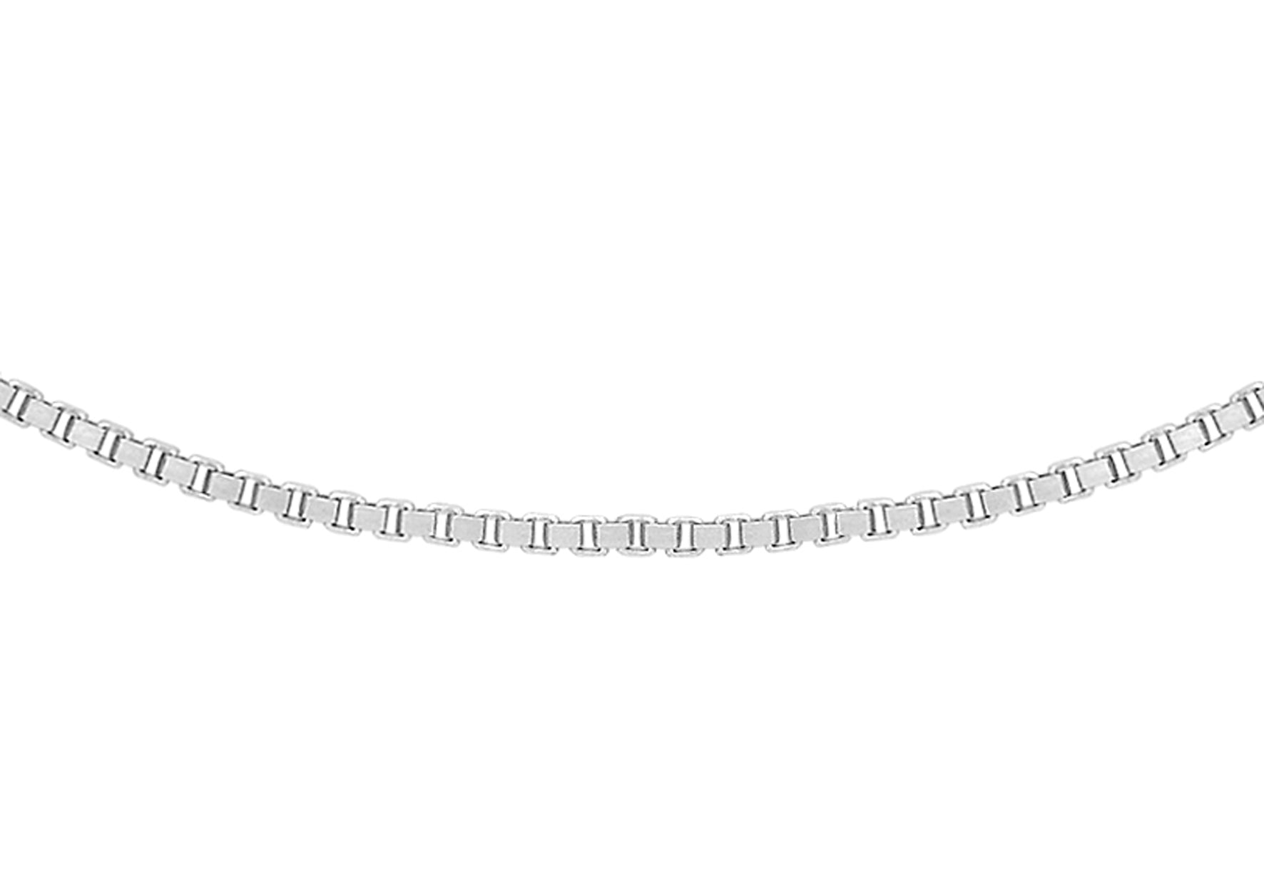 18ct White Gold Venetian Box Chain