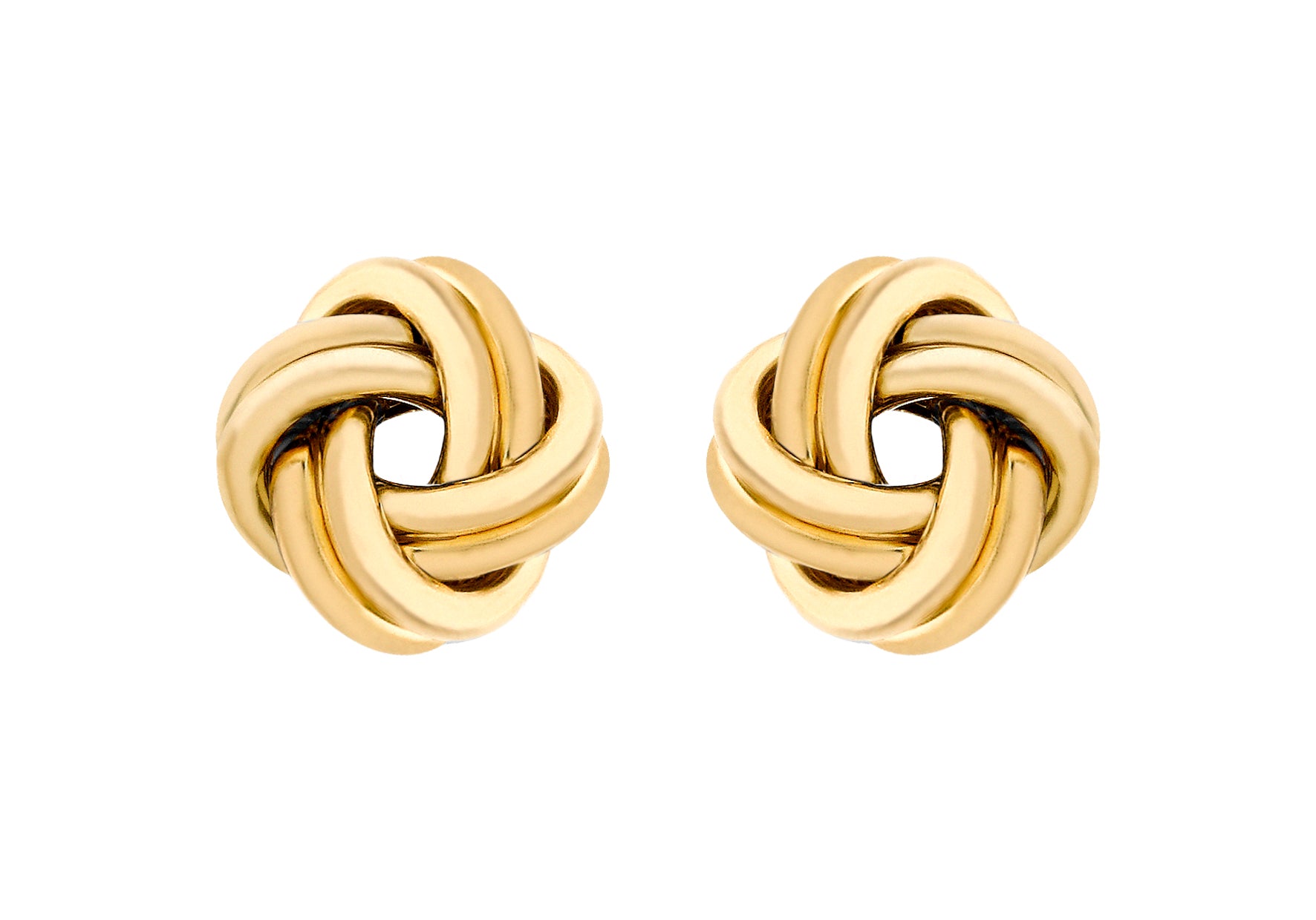 18ct Yellow Gold Knot Stud Earrings