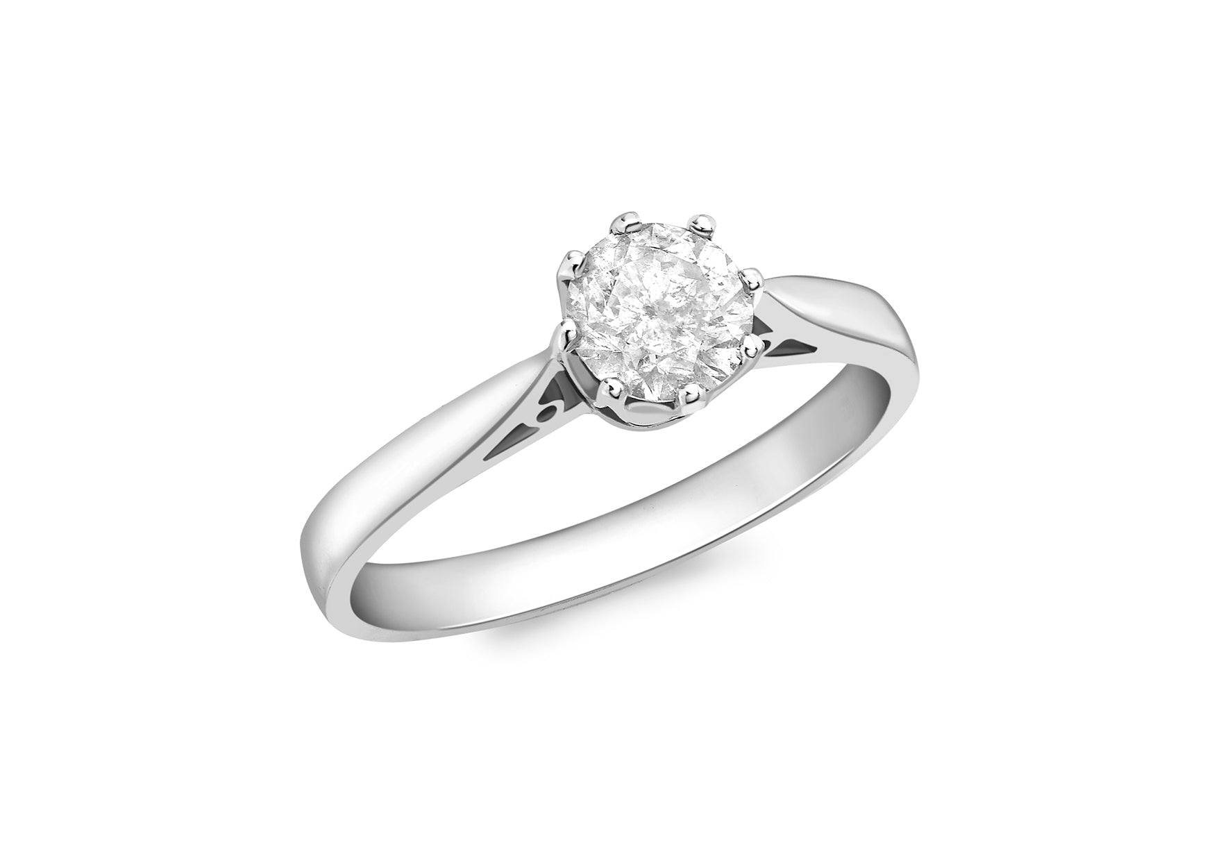 18ct White Gold 0.75t Diamond Soliatire Ring