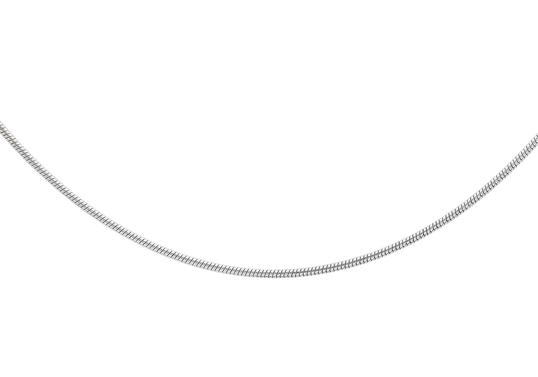 Sterling Silver 025 Round Snake Chain
