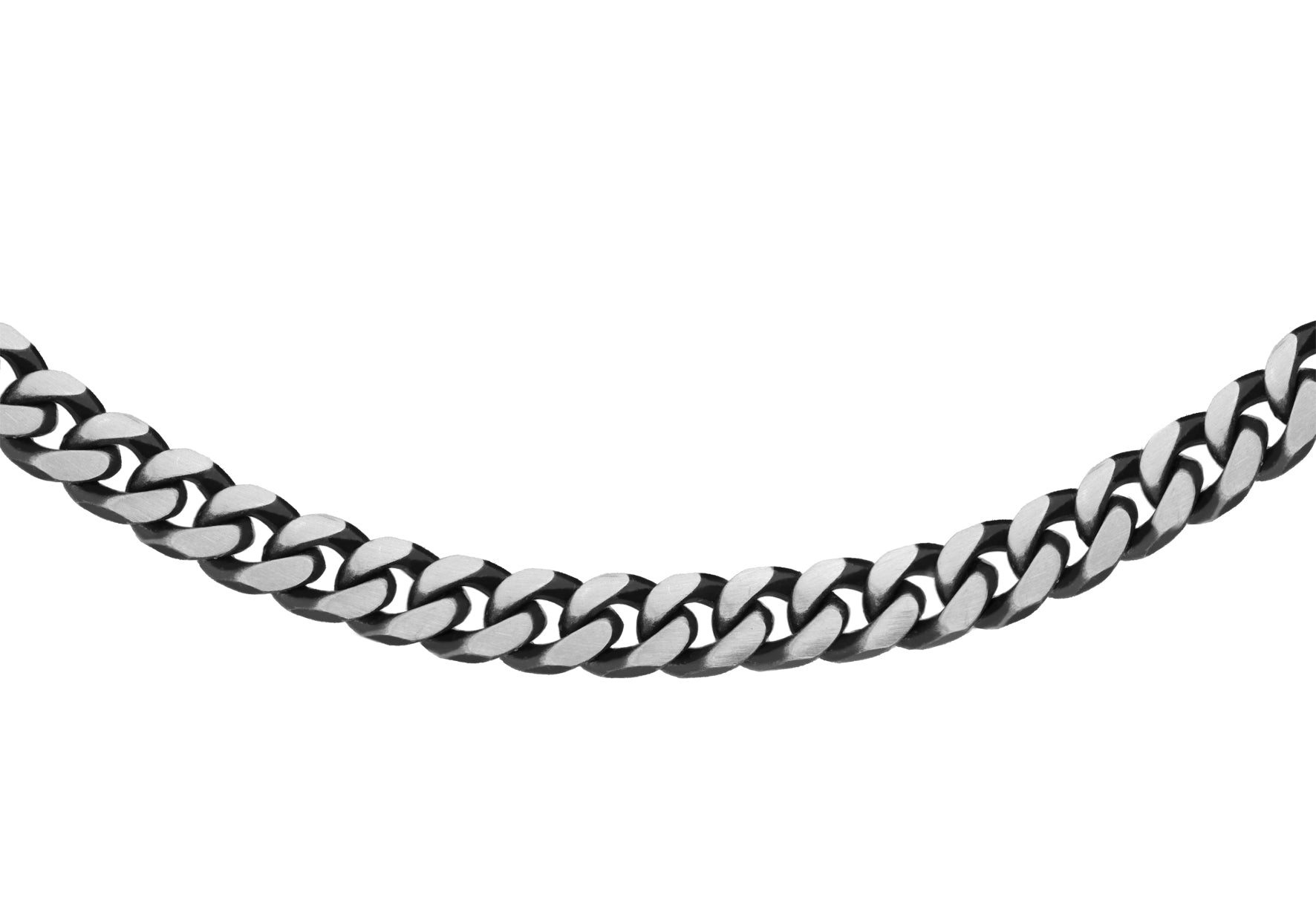 Sterling Silver 150 Oxidised Curb Chain