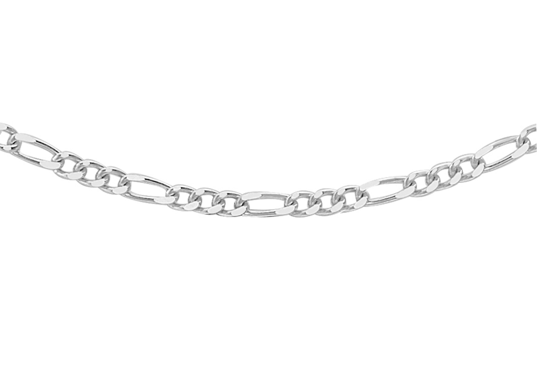 Sterling Silver Figaro Chain
