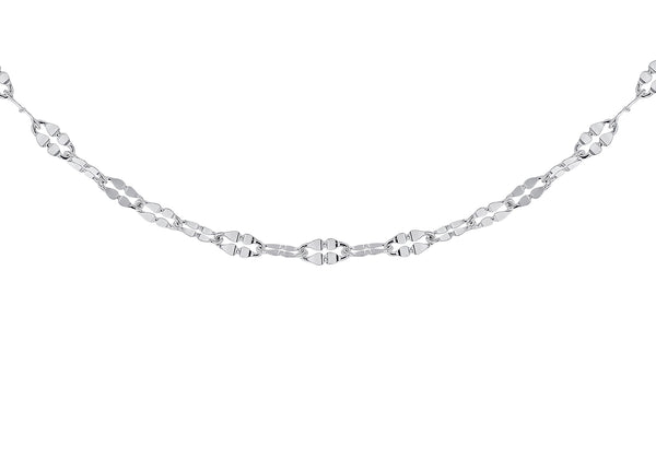 Sterling Silver Diamond Cut Forzatina Chain