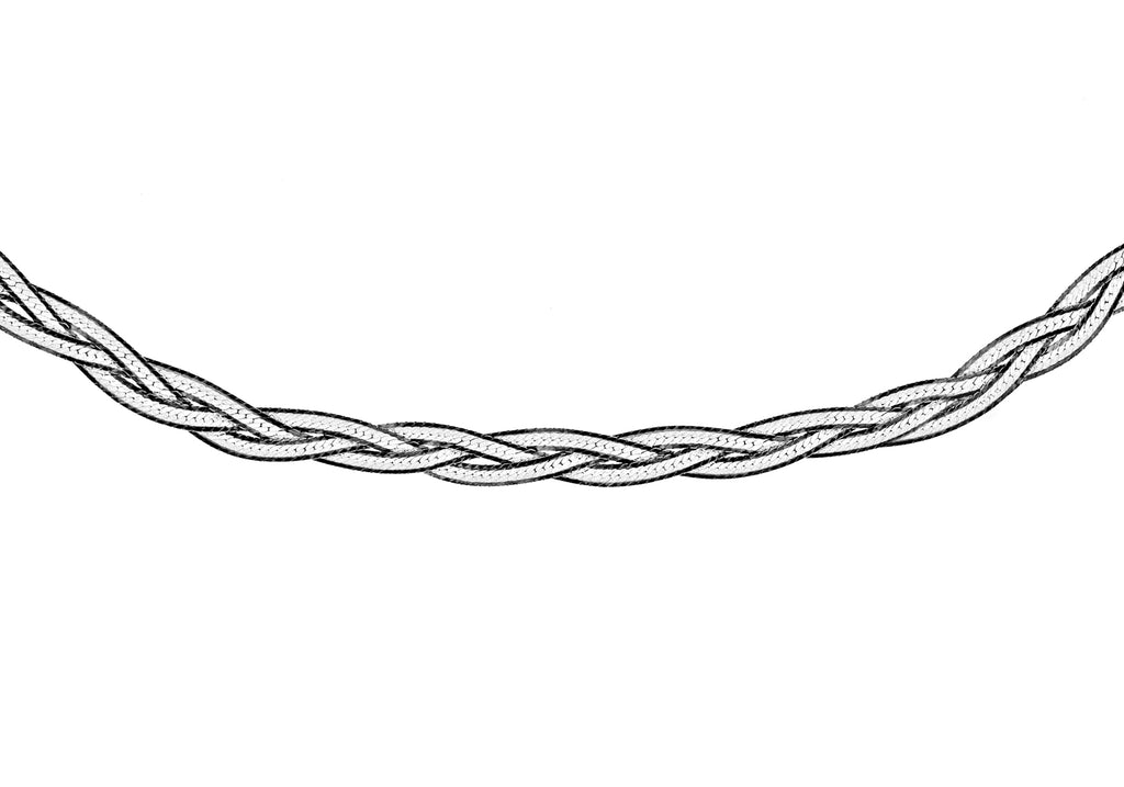 SILVER OXID 3PLAIT HB 17"9