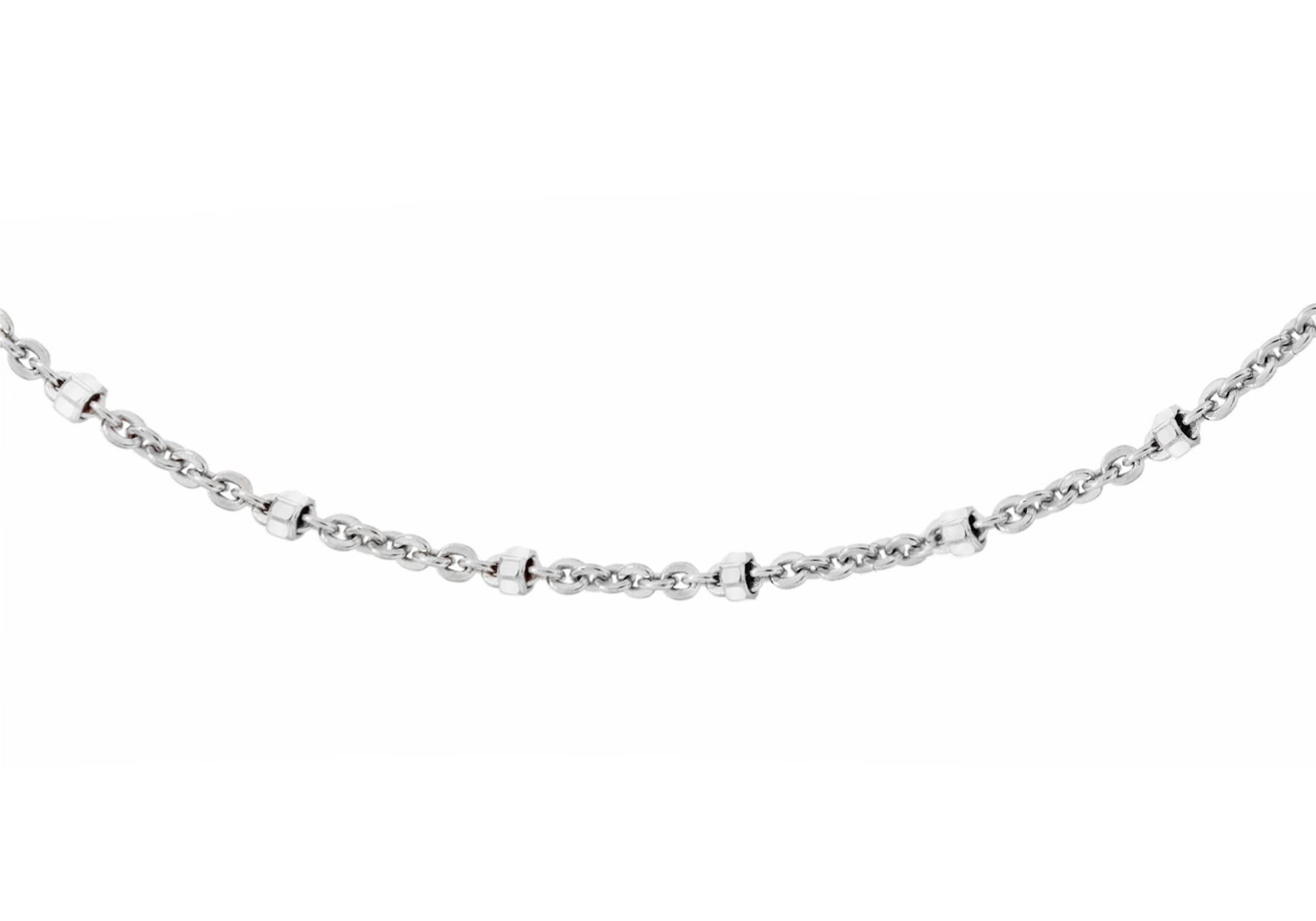 Sterling Silver Cube Trace Chain