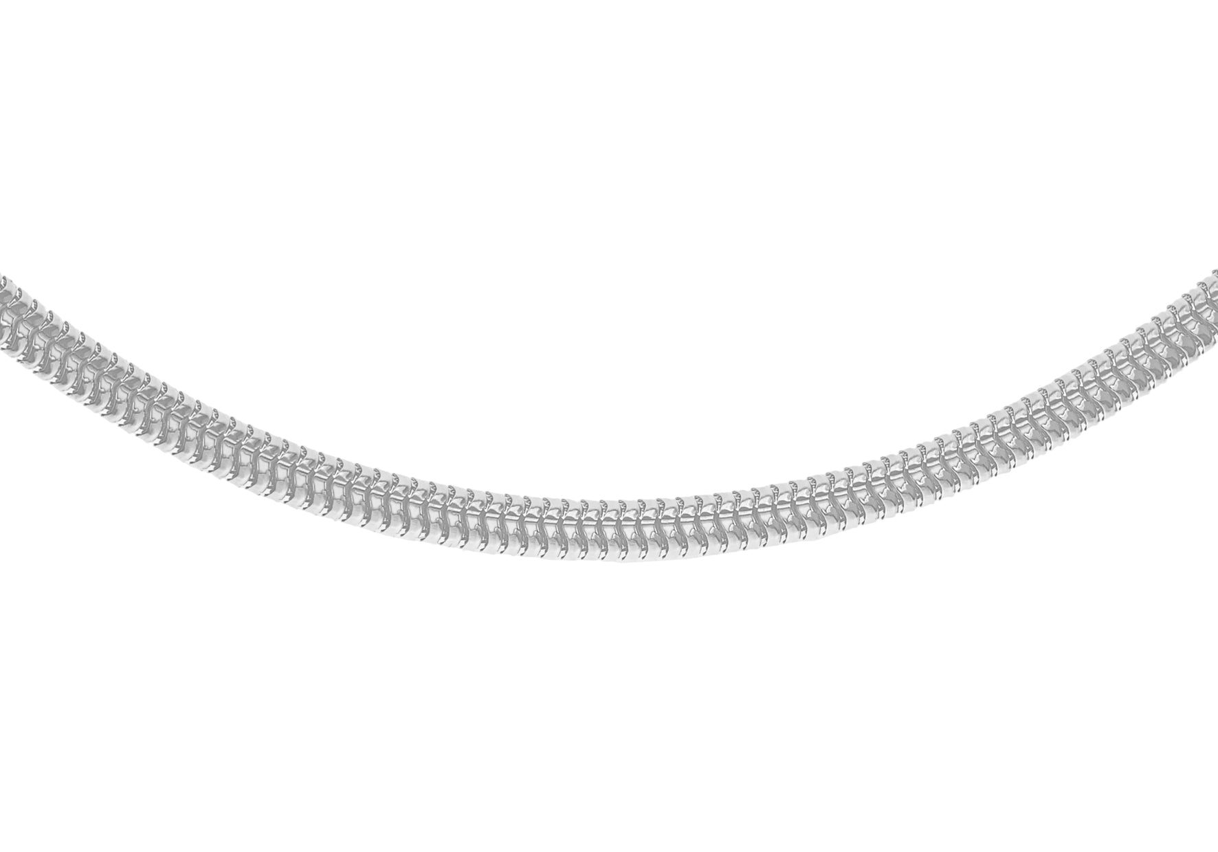 Sterling Silver 4mm Round Snake Chain