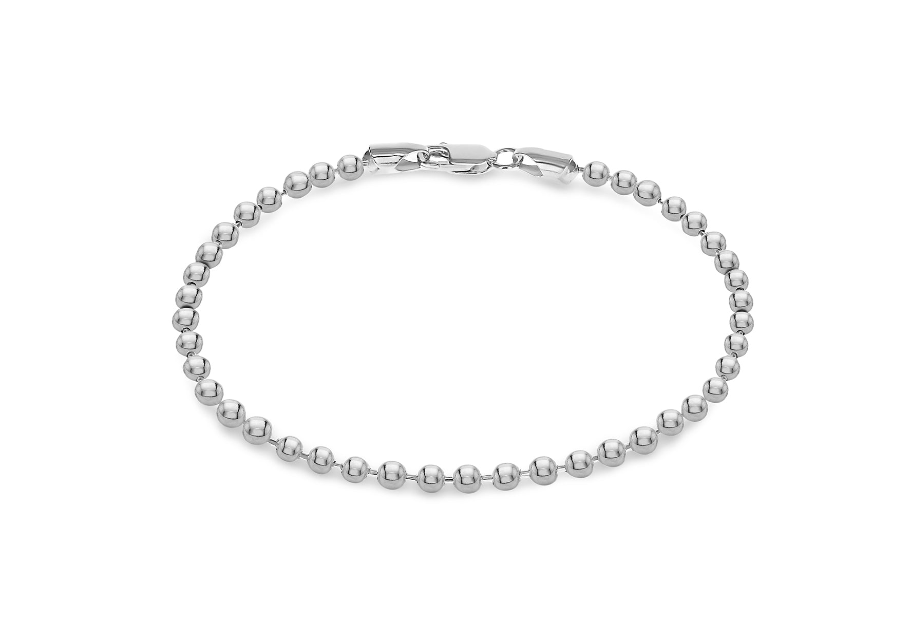 Sterling Silver Ball Chain Bracelet 19m/7.5"9
