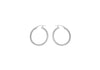 Sterling Silver 25mm Diamond Cut Hoop Creole Earrings