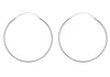 Sterling Silver 60mm Endless Hoop Earrings