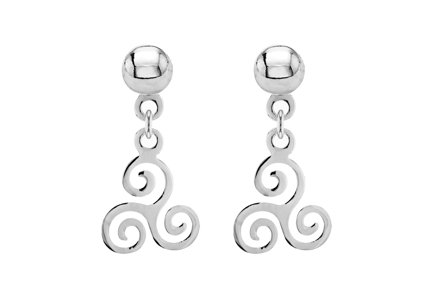 SILVER SWIRL DROP EARRing