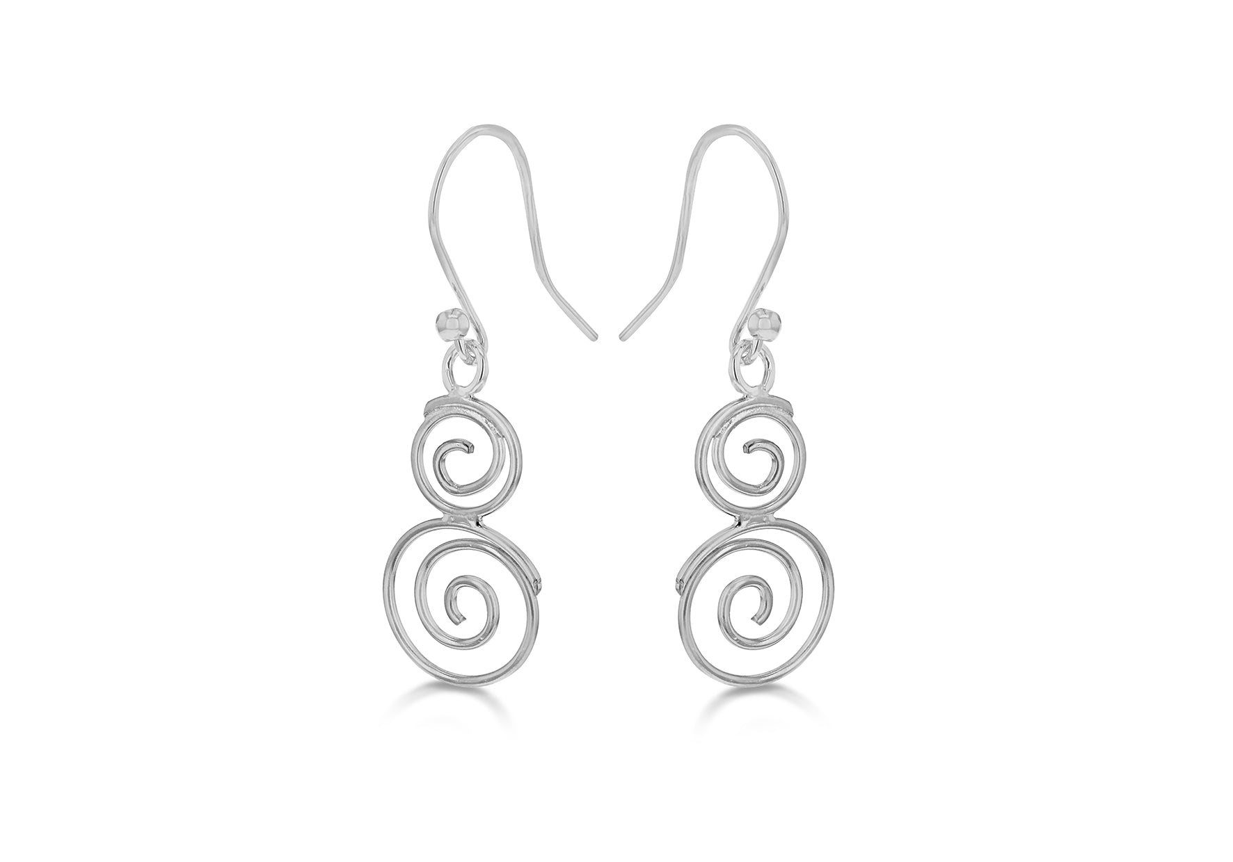 SILVER RHO SWIRL CircleS ER9