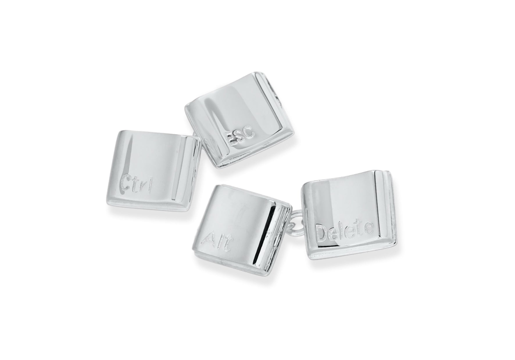 SILVER OMPCutER KEYS Cufflinks