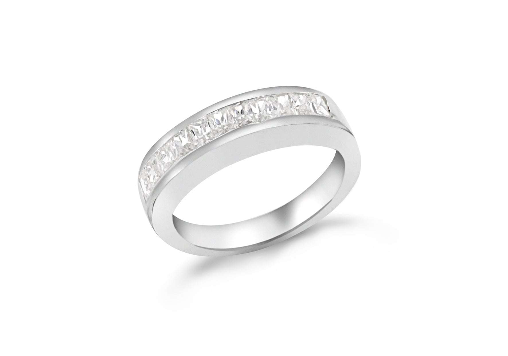 SILVER W/Zirconia HNL SET HALF ETRG9