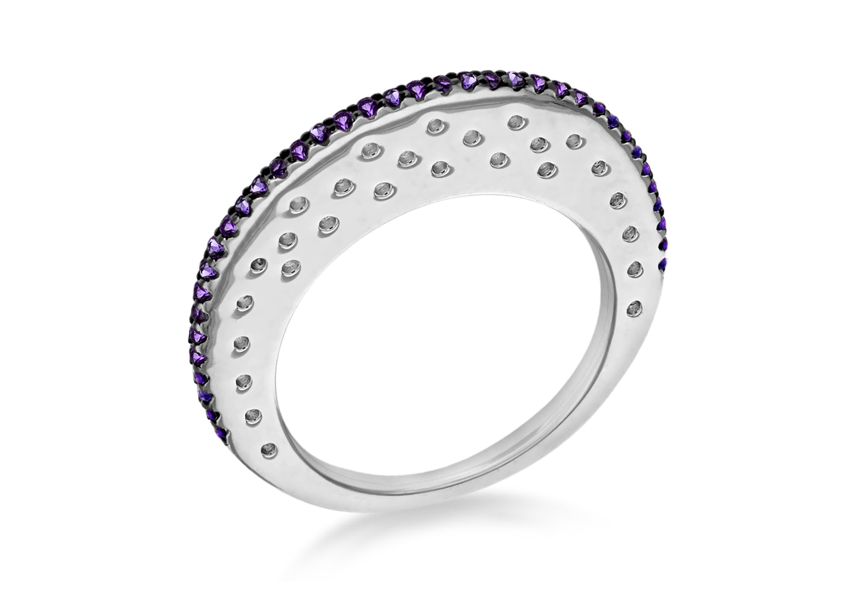 SILVER PURPLE Zirconia FLAT Disc RG9