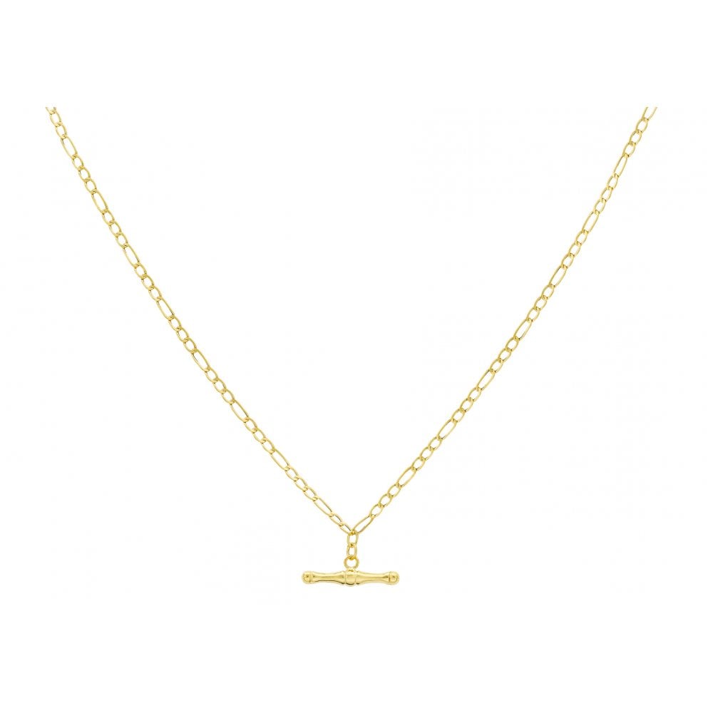 9ct Yellow Gold 50 Figaro T-Bar Necklace